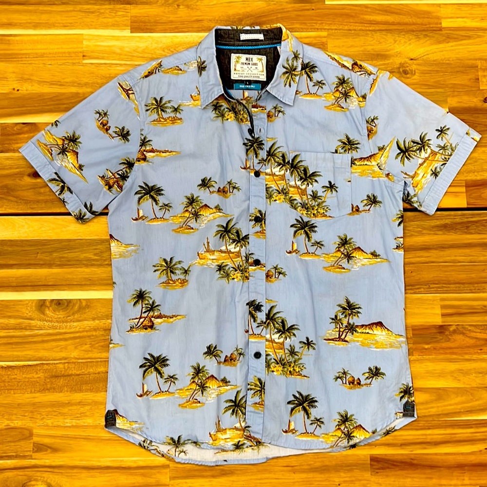 MBX Resort Collection 100% Cotton Button Up